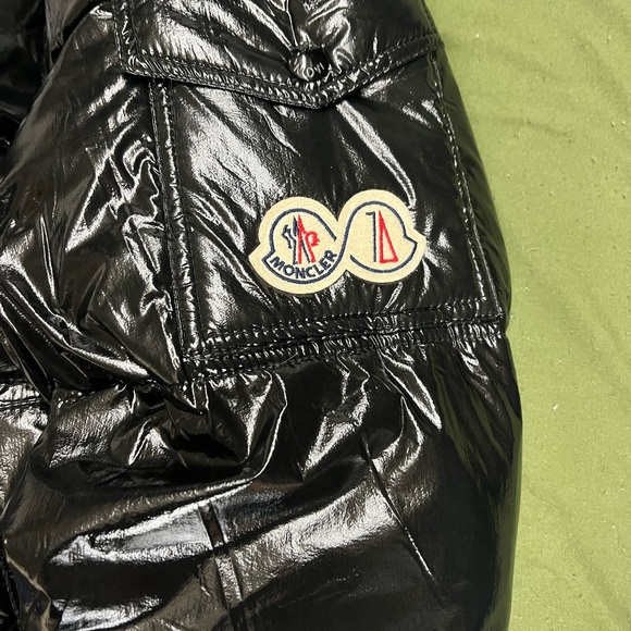 Moncler Shiny Black Puffer Coat - Picture 2 of 6